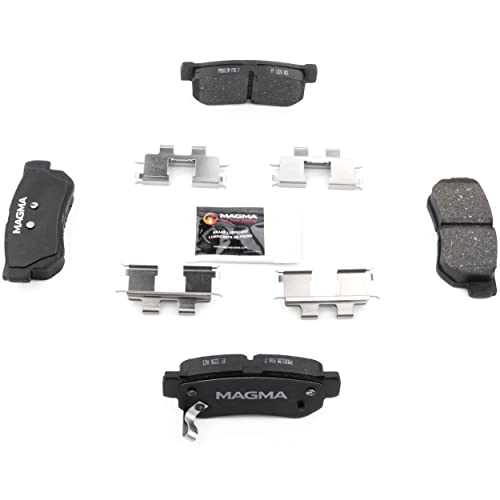MAGMA Premium PMD813M Semi-Metallic Brake Pads, Rear