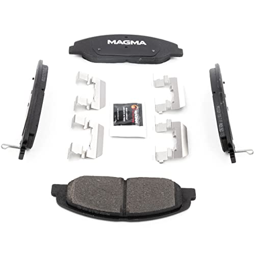 MAGMA Premium PMD1332M Semi-Metallic Brake Pads, Front