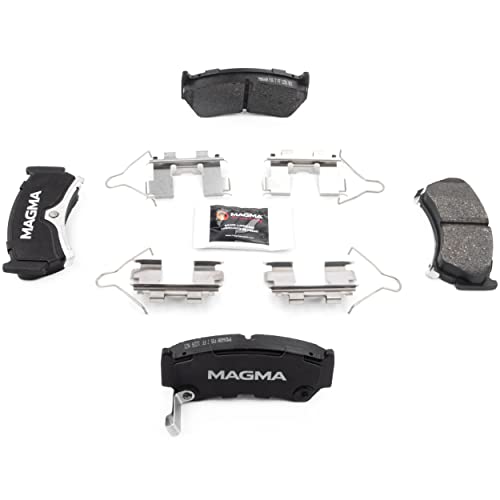 MAGMA Premium PMD668M Semi-Metallic Brake Pads, Front