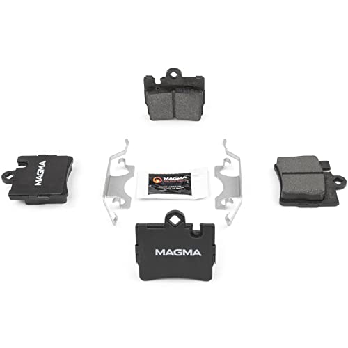 MAGMA Premium PMD848M Semi-Metallic Brake Pads, Rear