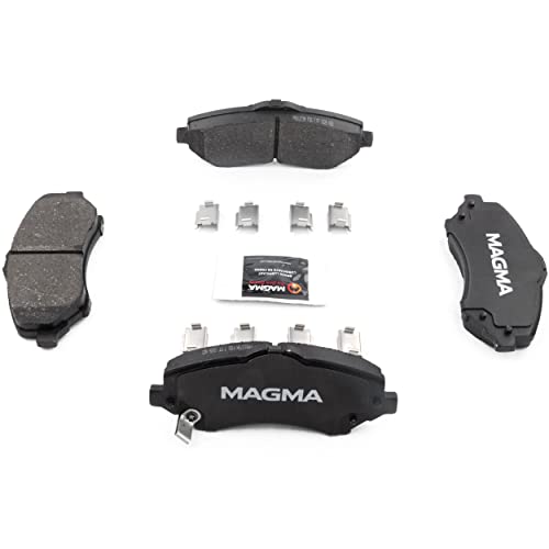 MAGMA Premium PMD1273M Semi-Metallic Brake Pads, Front