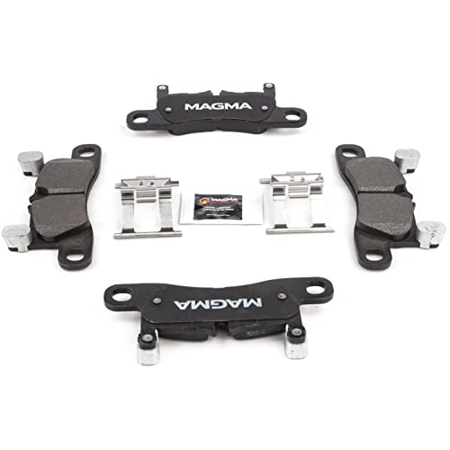 MAGMA Premium PMD1453M Semi-Metallic Brake Pads, Rear