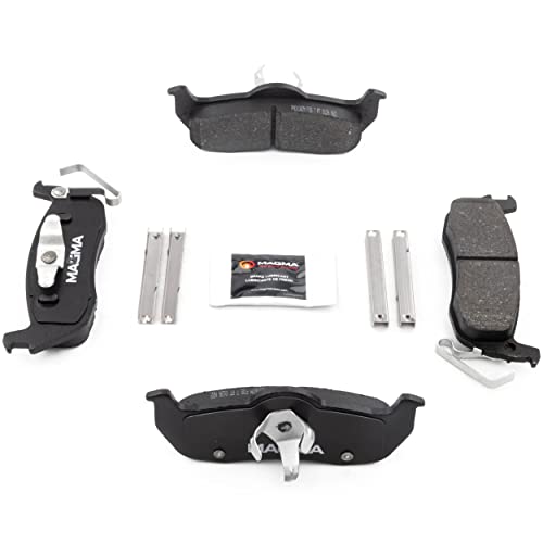 MAGMA Premium PMD1087M Semi-Metallic Brake Pads, Rear