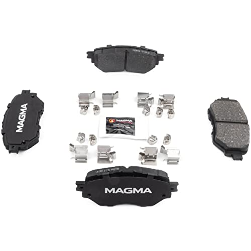 MAGMA Premium PMD1759M Semi-Metallic Brake Pads, Front