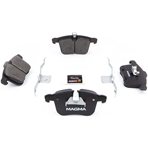 MAGMA Premium PMD1257M Semi-Metallic Brake Pads, Front