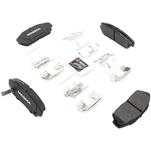 MAGMA Premium PMD409M Semi-Metallic Brake Pads, Front