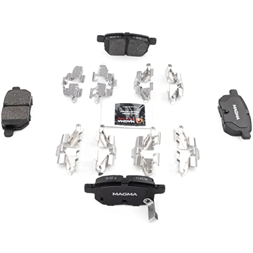 MAGMA Premium PMD1354M Semi-Metallic Brake Pads, Rear