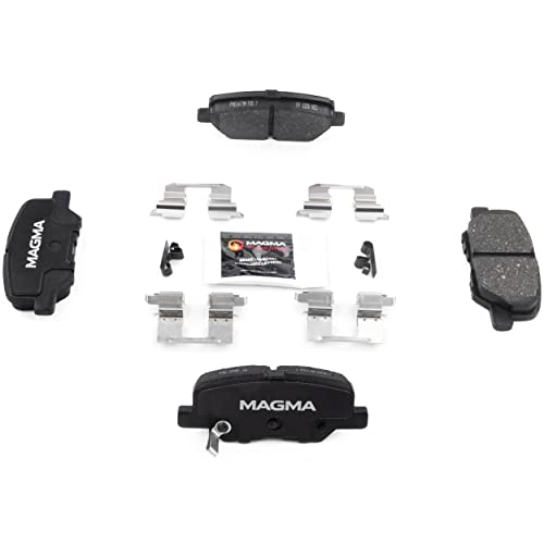 MAGMA Premium PMD1679M Semi-Metallic Brake Pads, Rear