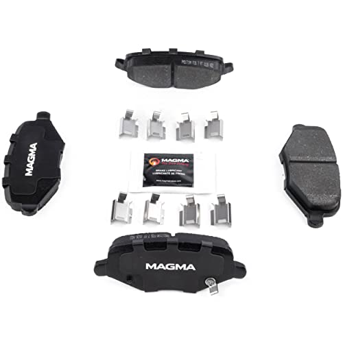 MAGMA Premium PMD1719M Semi-Metallic Brake Pads, Rear