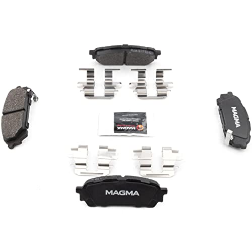 MAGMA Premium PMD1004M Semi-Metallic Brake Pads, Rear