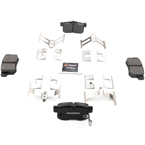MAGMA Premium PMD537M Semi-Metallic Brake Pads, Rear