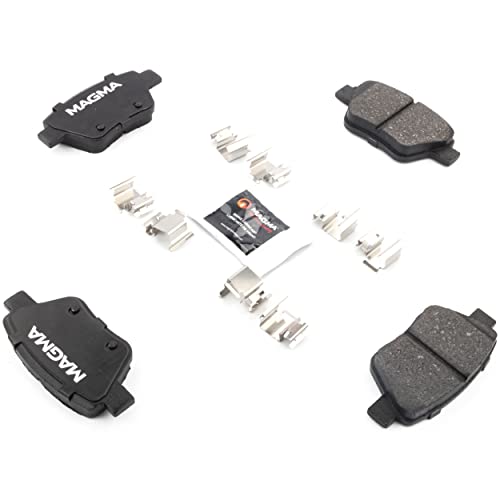 MAGMA Premium PMD1456M Semi-Metallic Brake Pads, Rear
