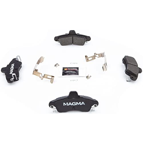 MAGMA Premium PMD899M Semi-Metallic Brake Pads, Rear