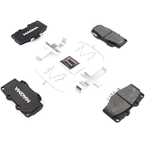 MAGMA Premium PMD436M Semi-Metallic Brake Pads, Front