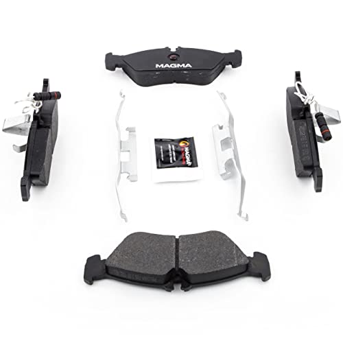 MAGMA Premium PMD1006M Semi-Metallic Brake Pads, Rear