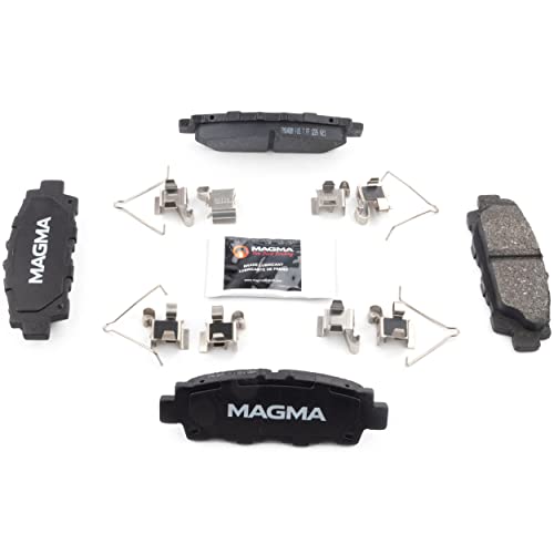 MAGMA Premium PMD488M Semi-Metallic Brake Pads, Rear