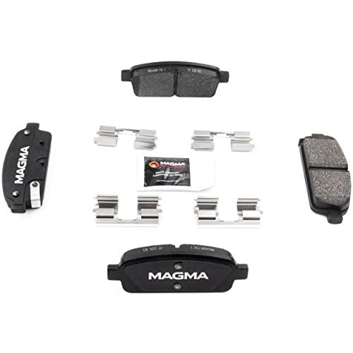 MAGMA Premium PMD1468M Semi-Metallic Brake Pads, Rear
