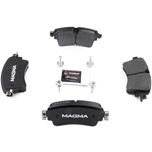 MAGMA Premium PMD1898M Semi-Metallic Brake Pads, Rear
