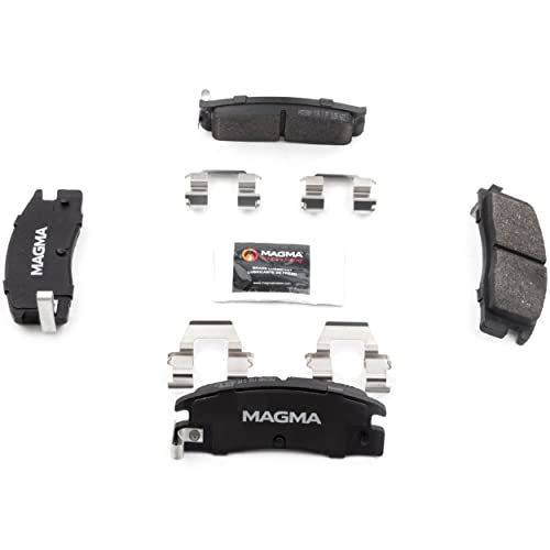 MAGMA Premium PMD398M Semi-Metallic Brake Pads, Rear