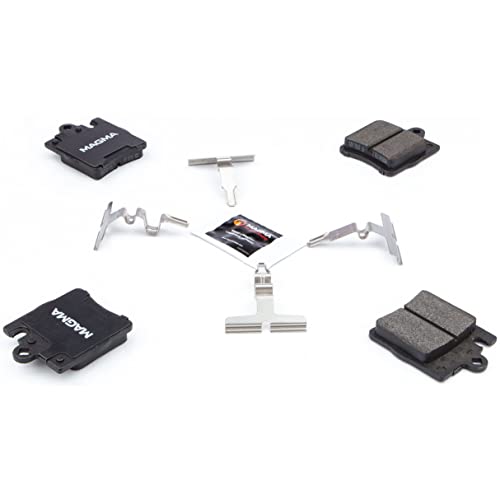 MAGMA Premium PMD876M Semi-Metallic Brake Pads, Rear