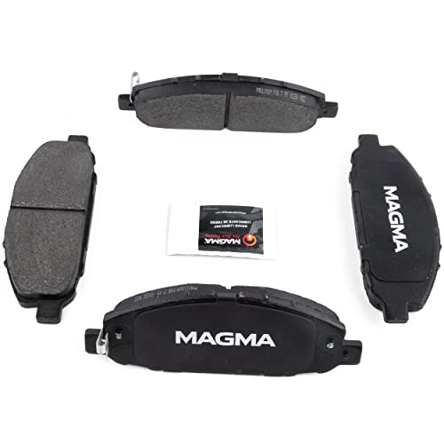 MAGMA Premium PMD1191M Semi-Metallic Brake Pads, Front
