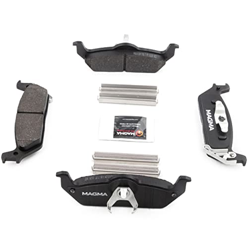 MAGMA Premium PMD1012M Semi-Metallic Brake Pads, Rear