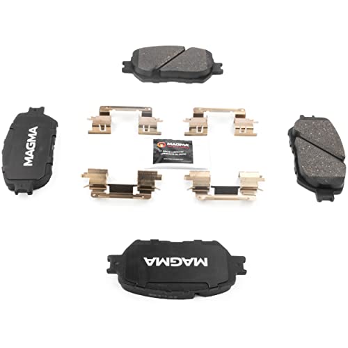 MAGMA Premium PMD908M Semi-Metallic Brake Pads, Front