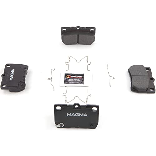 MAGMA Premium PMD1113C Ceramic Brake Pads, Rear