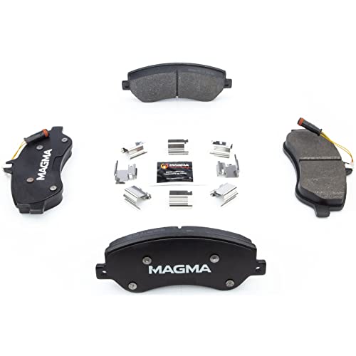 MAGMA Premium PMD1406M Semi-Metallic Brake Pads, Front