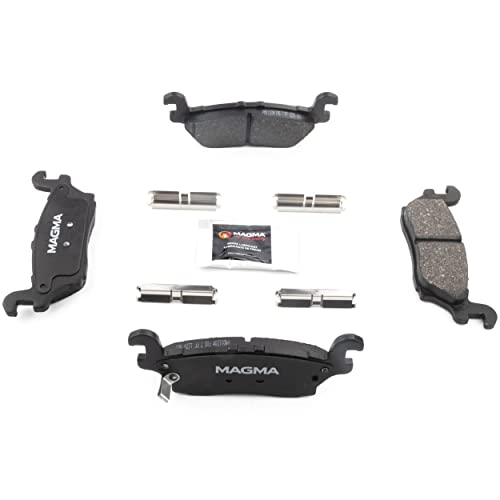 MAGMA Premium PMD1120M Semi-Metallic Brake Pads, Rear