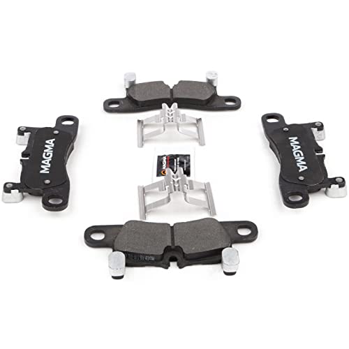 MAGMA Premium PMD1453M Semi-Metallic Brake Pads, Rear