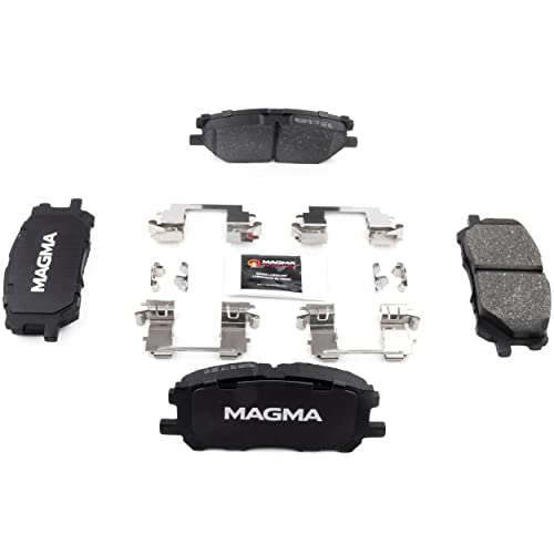 MAGMA Premium PMD1005M Semi-Metallic Brake Pads, Front