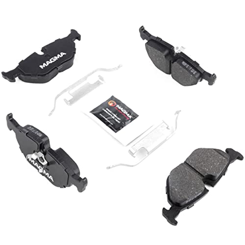 MAGMA Premium PMD692M Semi-Metallic Brake Pads, Rear
