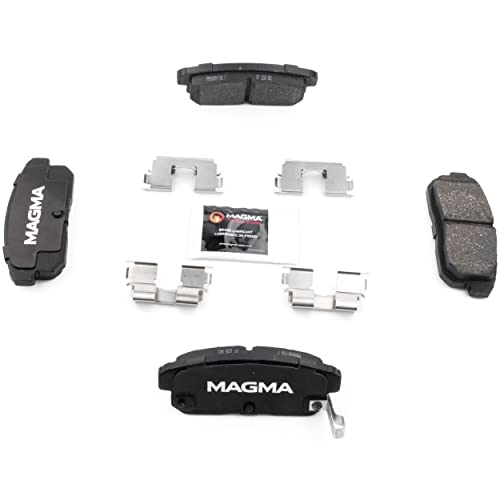 MAGMA Premium PMD900M Semi-Metallic Brake Pads, Rear