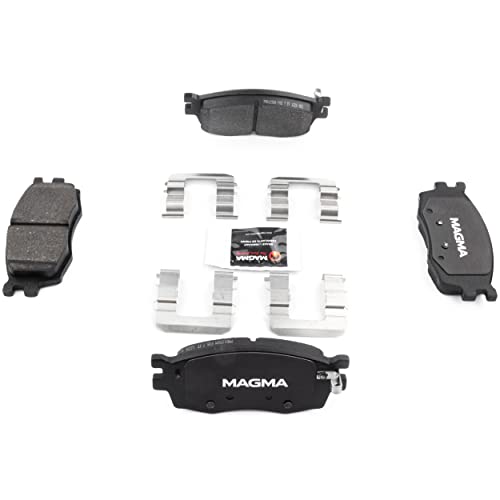 MAGMA Premium PMD1156M Semi-Metallic Brake Pads, Front
