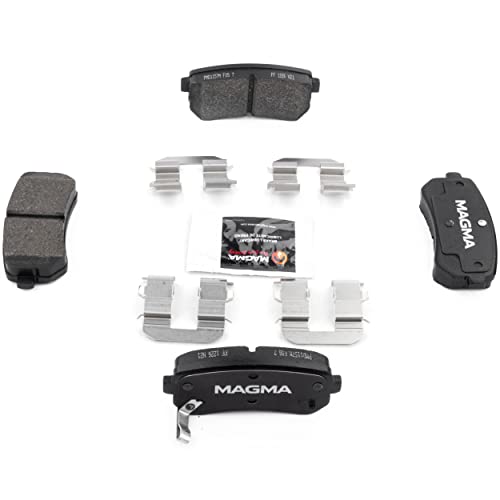 MAGMA Premium PMD1157M Semi-Metallic Brake Pads, Rear