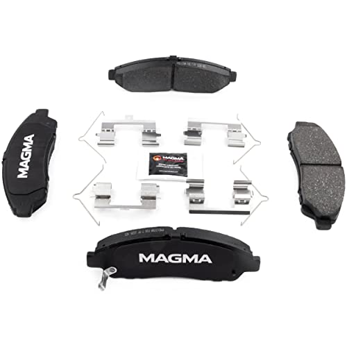 MAGMA Premium PMD1378M Semi-Metallic Brake Pads, Front