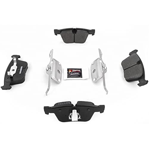 MAGMA Premium PMD1290M Semi-Metallic Brake Pads, Rear