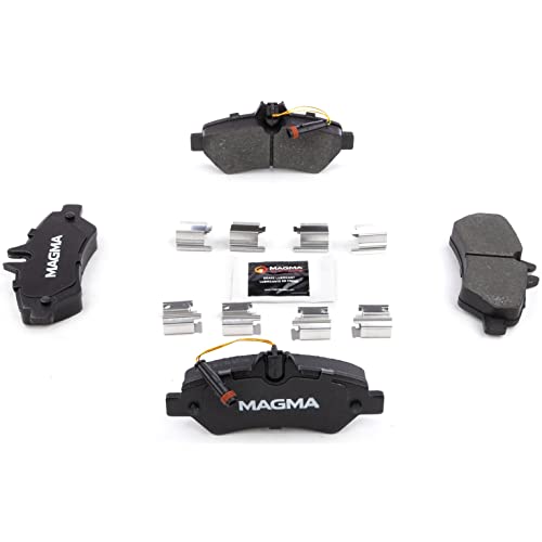 MAGMA Premium PMD1317M Semi-Metallic Brake Pads, Rear