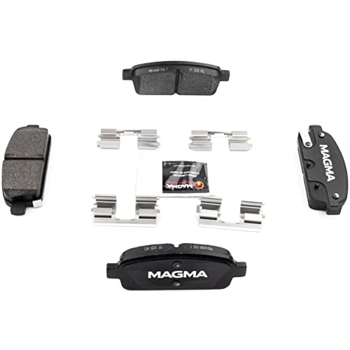 MAGMA Premium PMD1468M Semi-Metallic Brake Pads, Rear