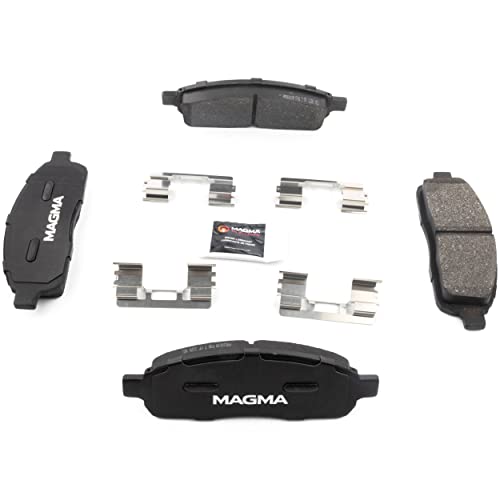 MAGMA Premium PMD1011M Semi-Metallic Brake Pads, Front