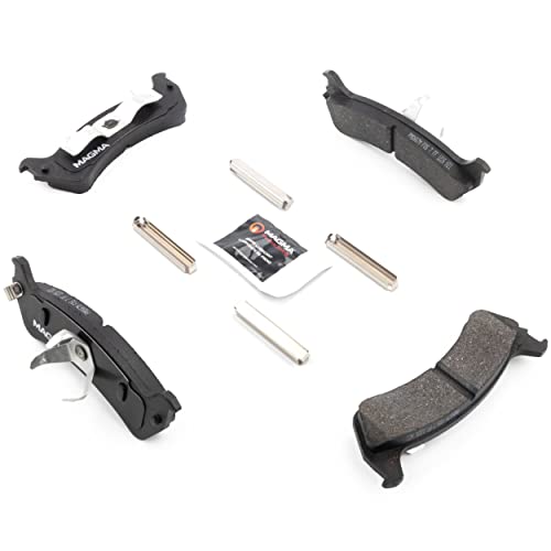 MAGMA Premium PMD667M Semi-Metallic Brake Pads, Rear