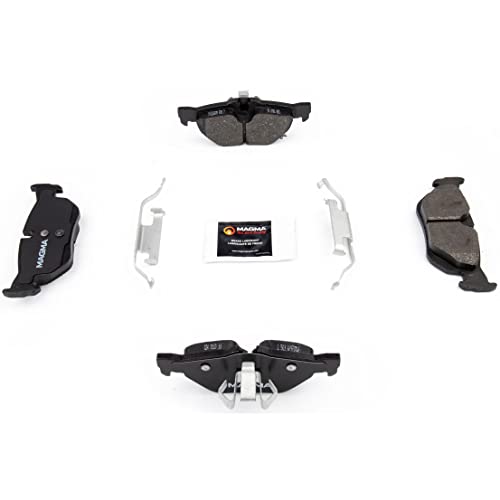 MAGMA Premium PMD1267M Semi-Metallic Brake Pads, Rear