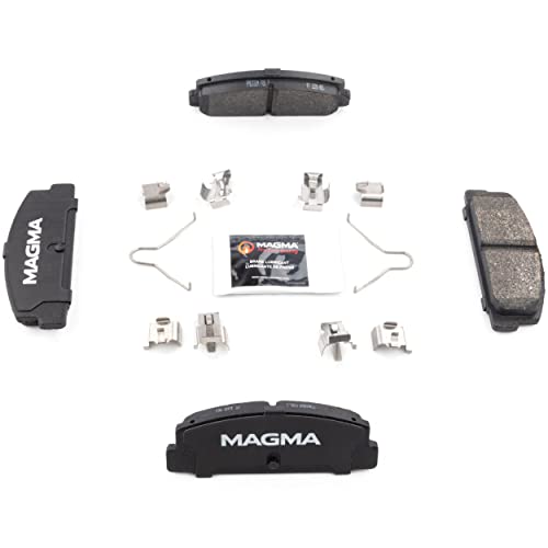 MAGMA Premium PMD332M Semi-Metallic Brake Pads, Rear