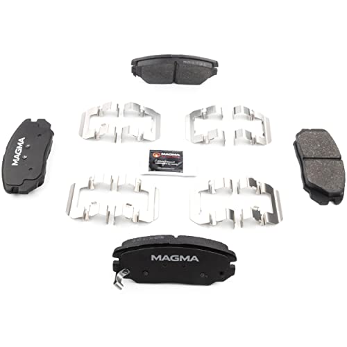 MAGMA Premium PMD1125M Semi-Metallic Brake Pads, Front