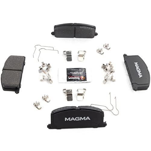 MAGMA Premium PMD242M Semi-Metallic Brake Pads, Front