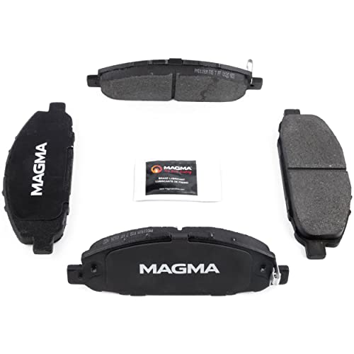 MAGMA Premium PMD1191M Semi-Metallic Brake Pads, Front