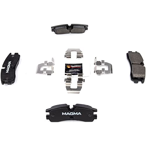 MAGMA Premium PMD754M Semi-Metallic Brake Pads, Rear