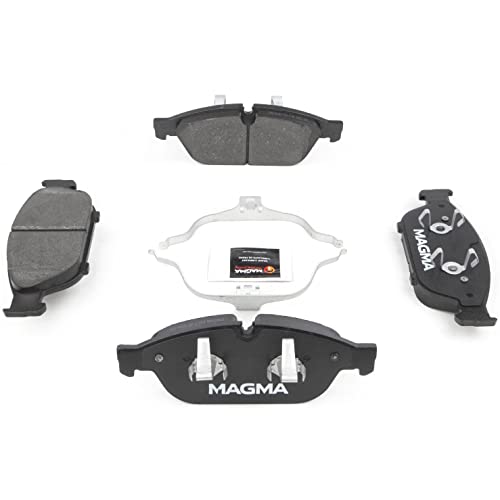 MAGMA Premium PMD1549M Semi-Metallic Brake Pads, Front