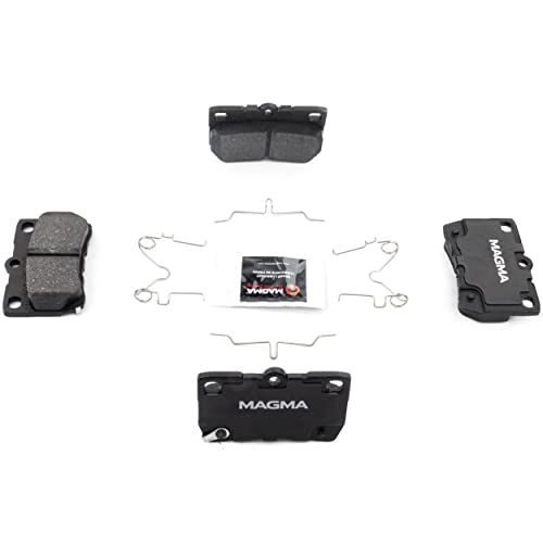 MAGMA Premium PMD1113M Semi-Metallic Brake Pads, Rear